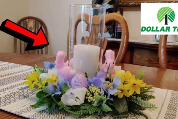 Easy DIY Easter Centerpiece, homemade and freshly served