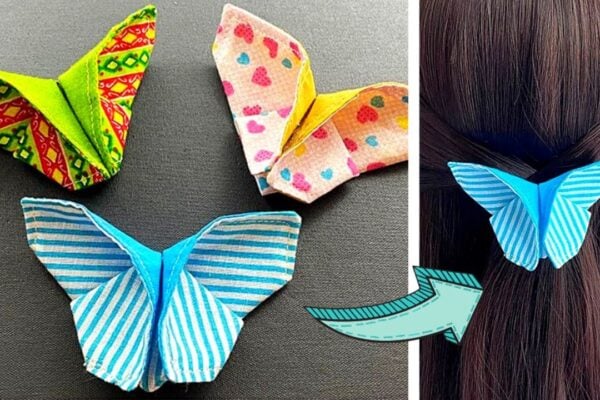 Easy DIY Fabric Butterfly Hair Clips, homemade and freshly served