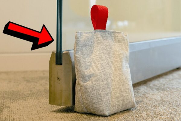Finished Easy DIY Fabric Doorstop, a completed DIY project