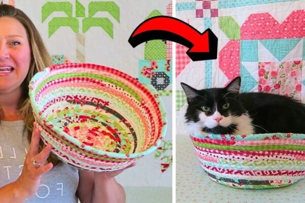 Finished a Fabric Rope Bowl, a completed DIY project