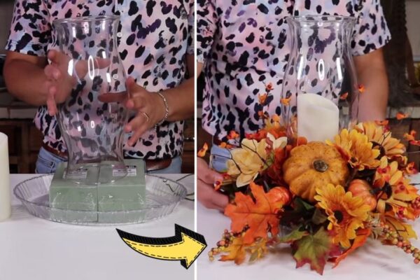 Easy DIY Fall Centerpiece On A Budget, homemade and freshly served