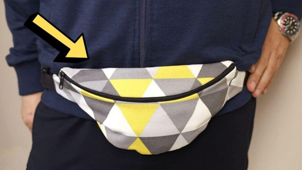 Finished Easy-To-Sew DIY Fanny Pack, a completed DIY project
