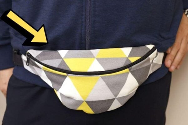 Finished Easy-To-Sew DIY Fanny Pack, a completed DIY project
