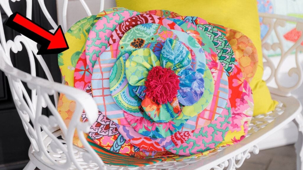 Finished a Flower Petal Pillow, a completed DIY project