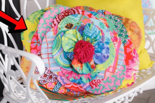 Finished a Flower Petal Pillow, a completed DIY project