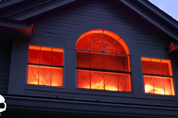 Finished Easy DIY Halloween Realistic Fake Fire, a completed DIY project