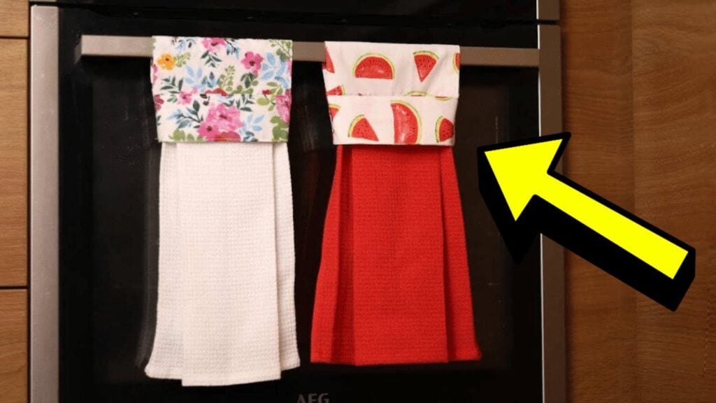 Finished Easy 10-Minute DIY Hanging Towels, a completed DIY project