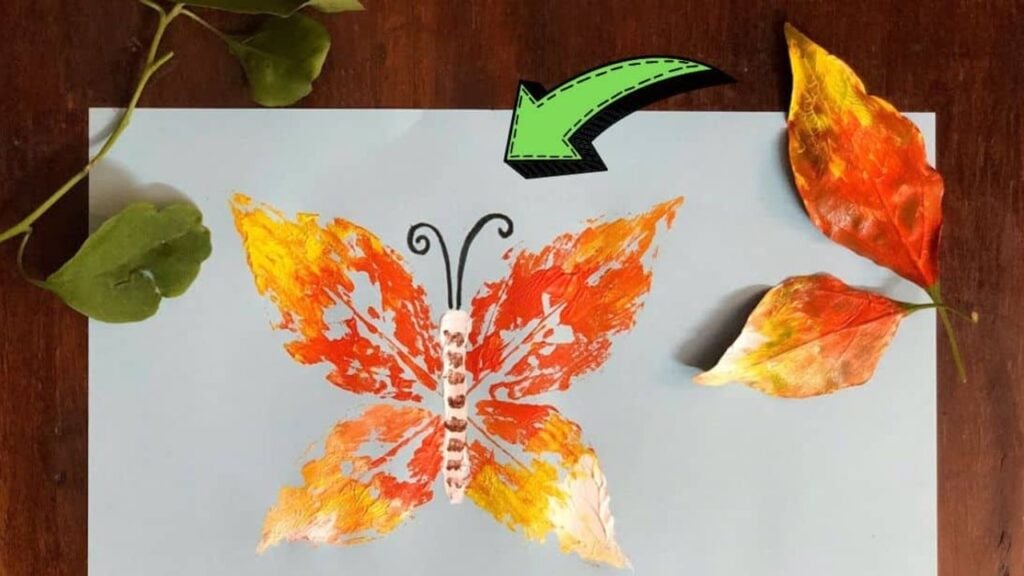 Finished Easy DIY Leaf Painting Technique, a completed DIY project