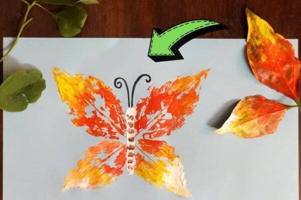 Finished Easy DIY Leaf Painting Technique, a completed DIY project