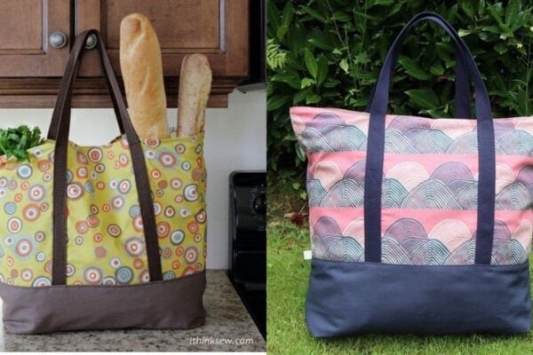 Finished Easy DIY Market Bag Sewing, a completed DIY project