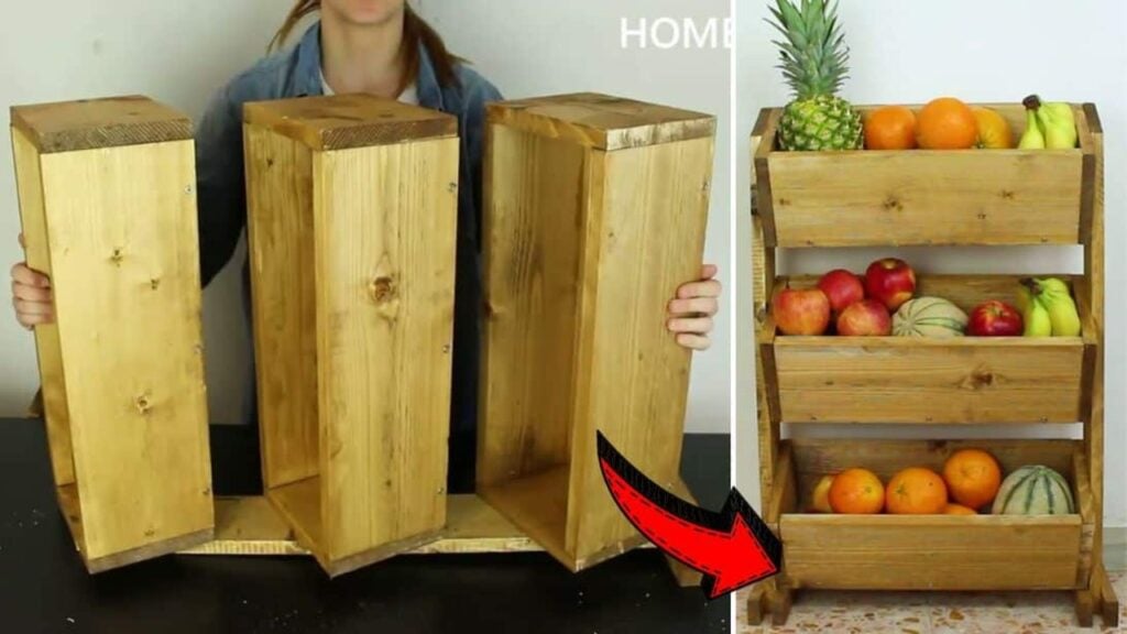 Finished How to Build a DIY Market-Style Wooden Fruit Holder, a completed DIY project