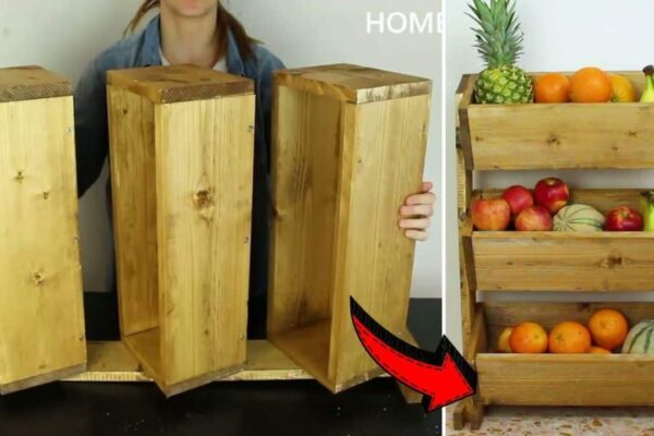Finished How to Build a DIY Market-Style Wooden Fruit Holder, a completed DIY project