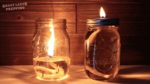 Finished Easy DIY Mason Jar Oil Lamps, a completed DIY project