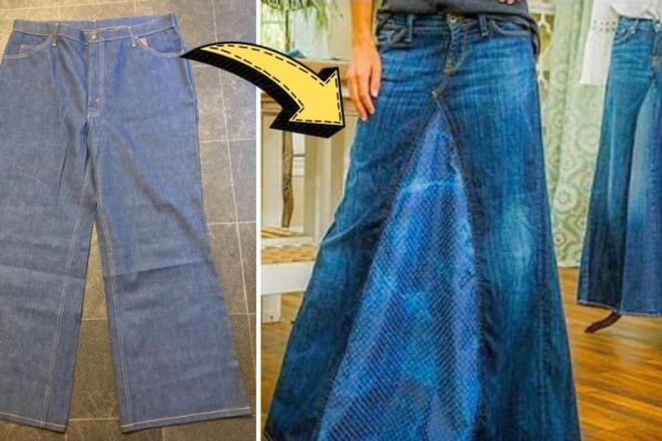 Finished Orly Shani’s DIY Maxi Jean Skirt, a completed DIY project