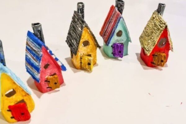 Finished Easy DIY Miniature House Using Toilet Paper Roll, a completed DIY project