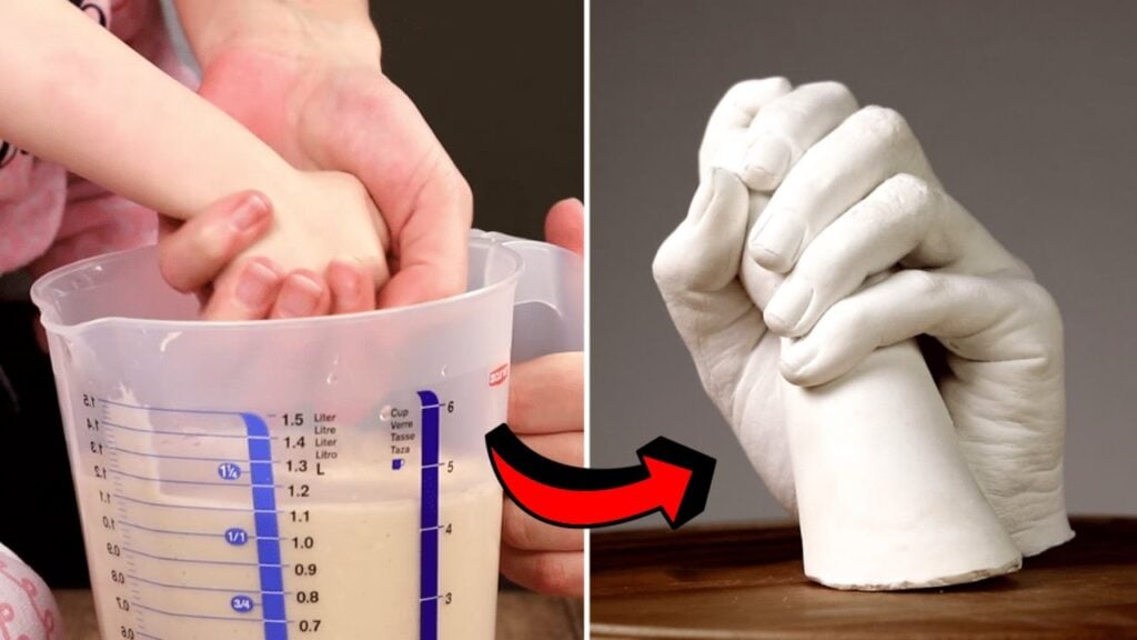 Finished Easy DIY Plaster Hand Mold, a completed DIY project
