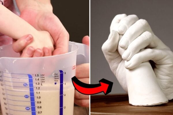 Finished Easy DIY Plaster Hand Mold, a completed DIY project
