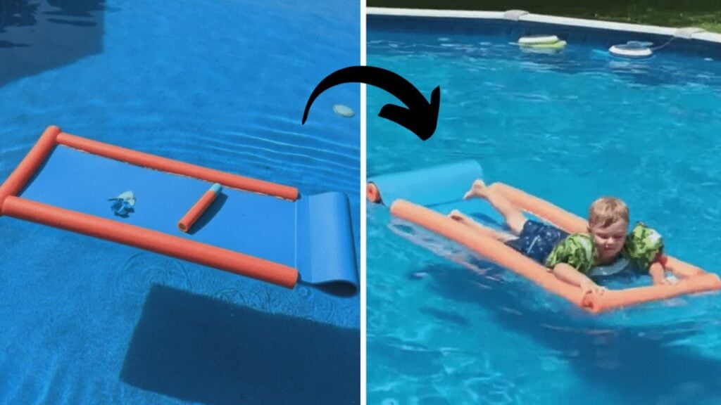 Finished Easy DIY Pool Raft, a completed DIY project