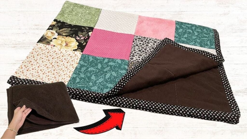 Finished How To Repurpose An Old Blanket Into A New One, a completed DIY project