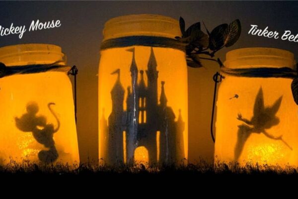 Finished Easy Disney-Inspired DIY Glow Jars, a completed DIY project