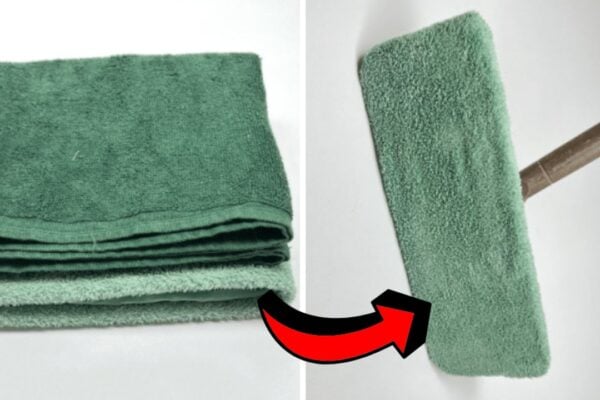 Finished How to Repurpose an Old Towel Into a Mop, a completed DIY project