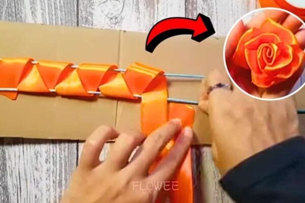 Finished Easy Trick to Make a Flower Ribbon, a completed DIY project