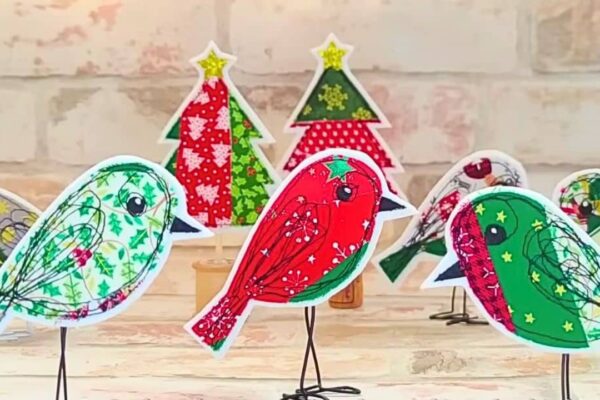 Finished Easy-to-Make DIY Bird Décor Using Fabric Scraps, a completed DIY project