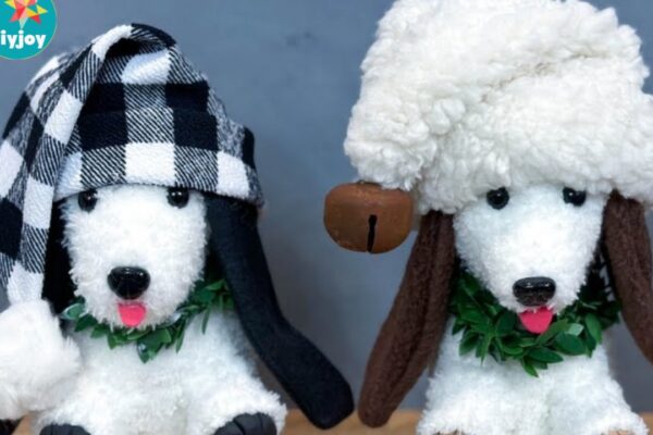 Finished a Toy Dog Using a Sock, a completed DIY project