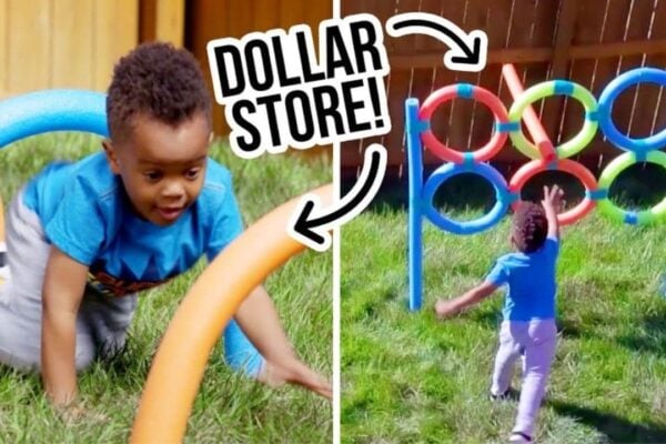 Finished Easy Dollar Store DIY Backyard Obstacle Course, a completed DIY project