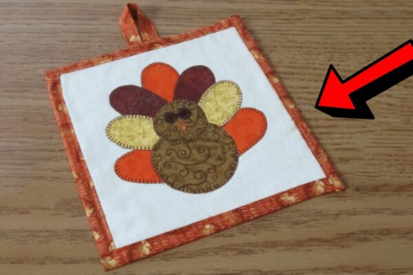 Finished DIY Turkey Potholder, a completed DIY project
