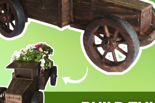 Finished How to Build a DIY Truck Planter, a completed DIY project