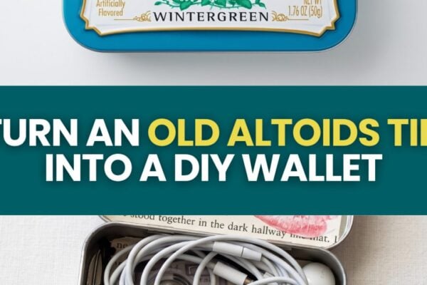 Finished Old Altoids Tin Transformed Into DIY Wallet, a completed DIY project