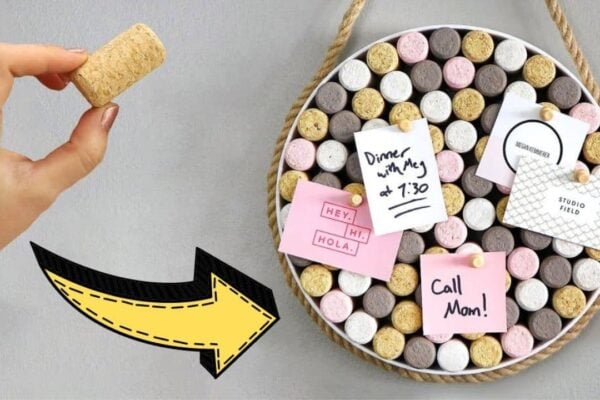 Easy DIY Wine Cork Board, homemade and freshly served