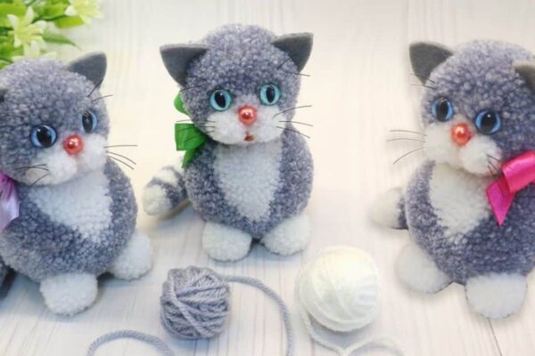 Finished a DIY Kitten Using Yarn, a completed DIY project