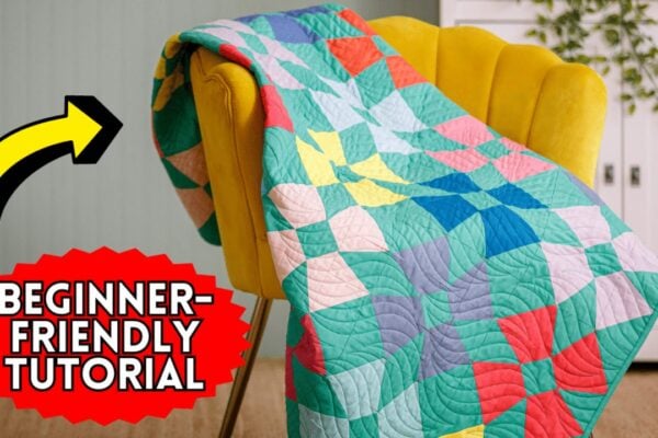 Finished Easy Dogwood Blossoms Quilt, a completed DIY project