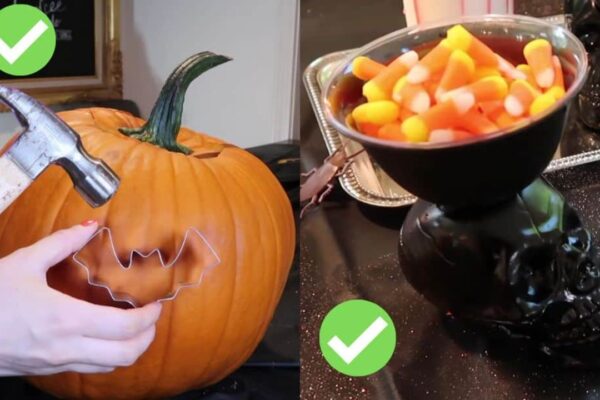 Finished Inexpensive Dollar Tree Halloween Décor Hacks, a completed DIY project