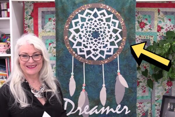 Finished Easy Dream Catcher Quilt, a completed DIY project