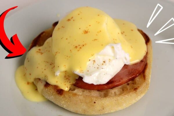 Eggs Benedict with Homemade Sauce, homemade and freshly served