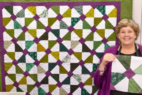 Finished Easy English Garden Quilt With Jenny Doan, a completed DIY project