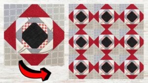 Easy Exploding Pineapple Quilt Block, homemade and freshly served
