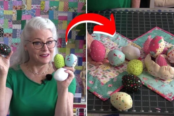 Easy Fabric Eggs Sewing, homemade and freshly served