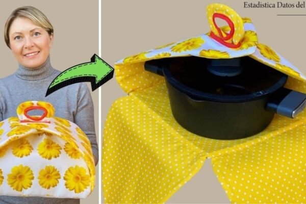 Finished Easy Fabric Food Carrier Sewing, a completed DIY project