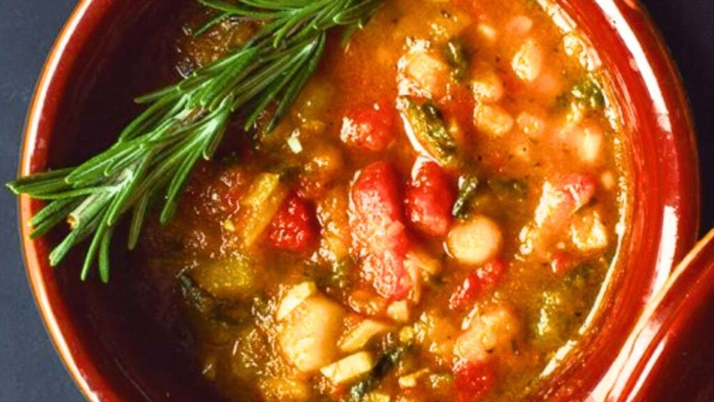 Easy Fall Harvest Stew, homemade and freshly served