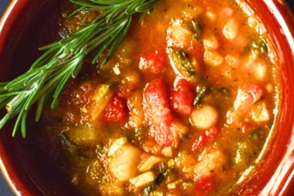Easy Fall Harvest Stew, homemade and freshly served