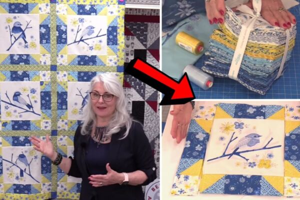Finished Easy Fat Quarter-Friendly Sunshine Quilt, a completed DIY project