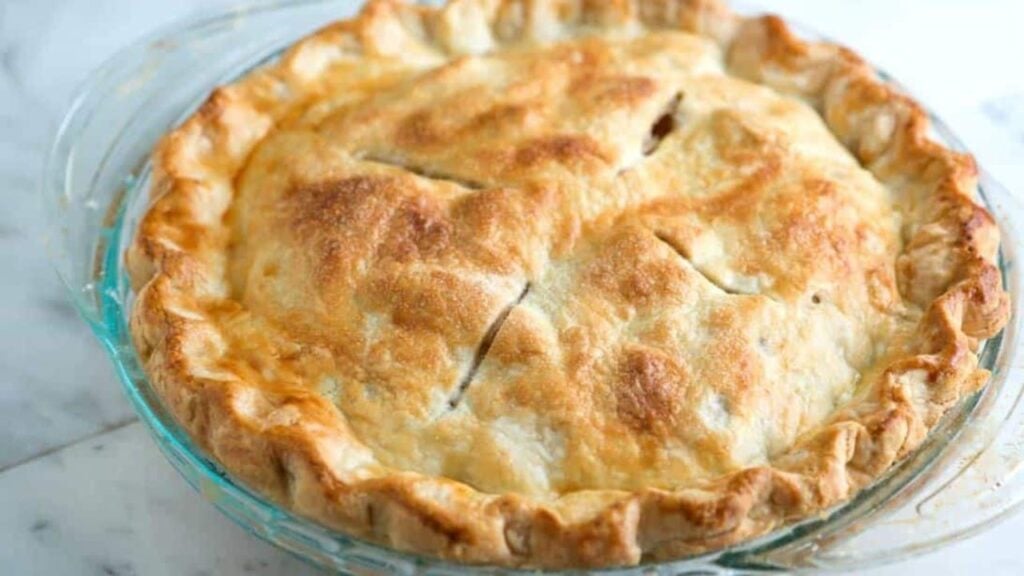 Easy Flaky Butter Pie Crust, homemade and freshly served