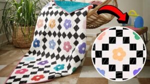 Finished a Flower Child Baby Quilt, a completed DIY project