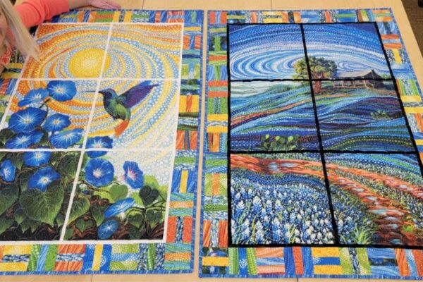 Finished Donna’s “French Door” Panel Quilt (For Any Size), a completed DIY project