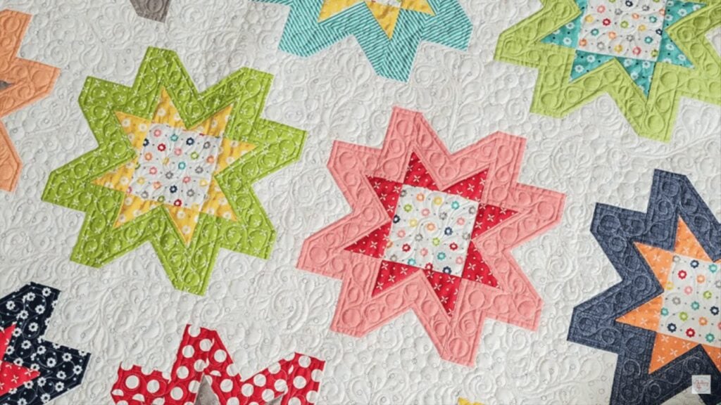 Finished Easy Fresh Flowers Quilt, a completed DIY project
