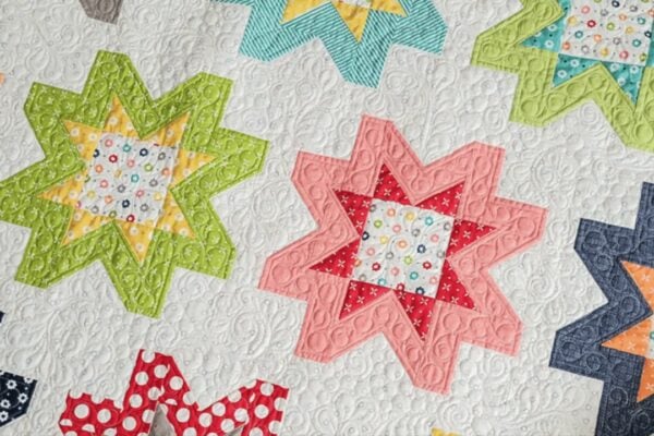 Finished Easy Fresh Flowers Quilt, a completed DIY project